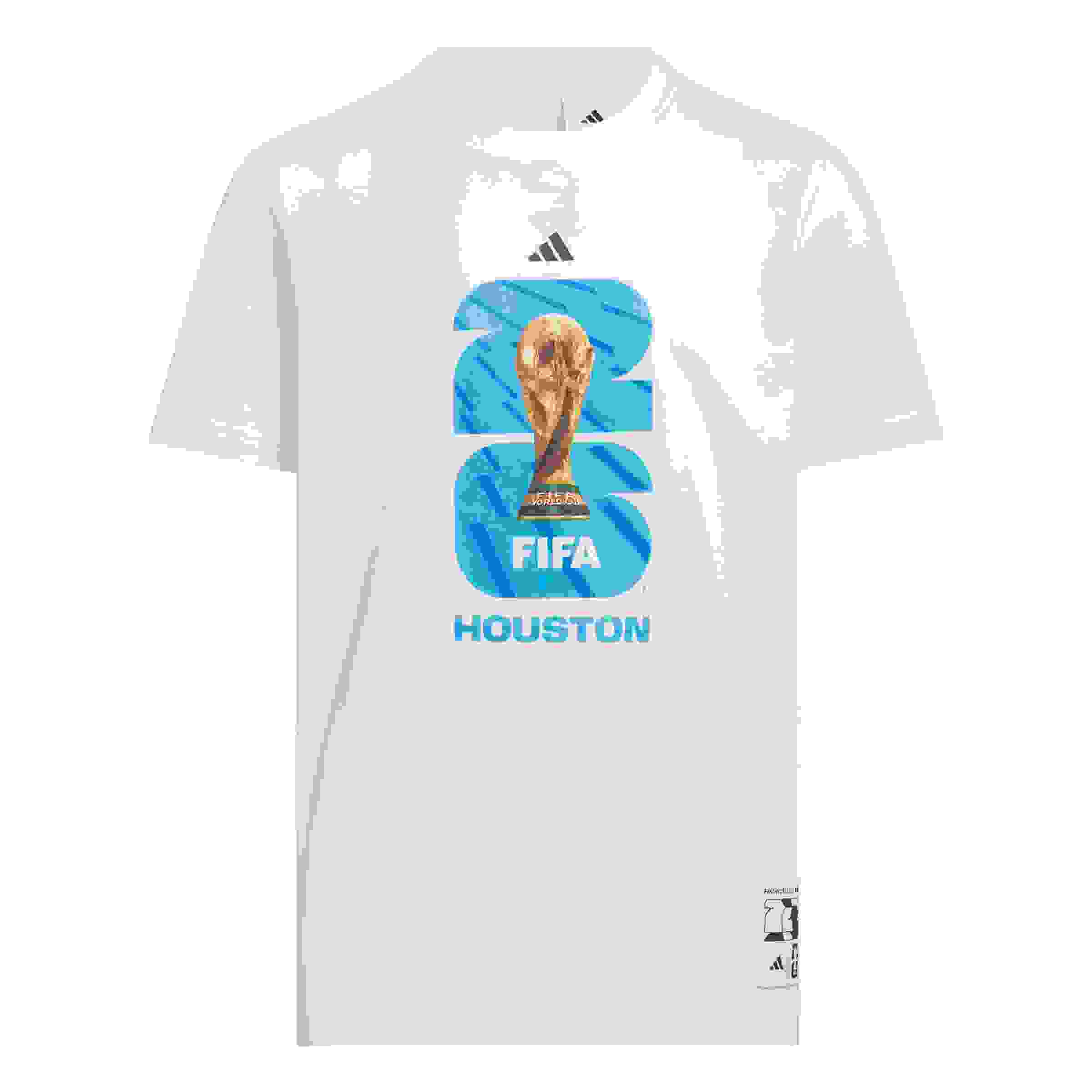 adidas FIFA World Cup 26 Host City Houston Big Kids' White Graphic T-Shirt